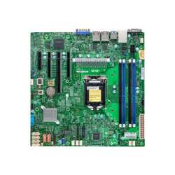 Supermicro X12STL-F - Motherboard - micro ATX LGA1200-Sockel - C252 Chipsatz - USB 3.2 Gen 1 - 2 x Gigabit LAN - Onboard-Grafik