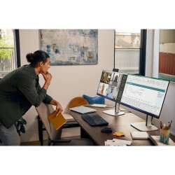 HP 527pq Display (Schwarz), 27" QHD IPS, Webcam, 3 Jahre Garantie (Austausch am naechsten Arbeitstag)