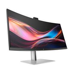 HP 734pm Curved Docking Display (Schwarz), 34" WQHD IPS, 100W USB-C Power Delivery, Webcam, 3 Jahre Garantie (Austausch am naechsten Arbeitstag)