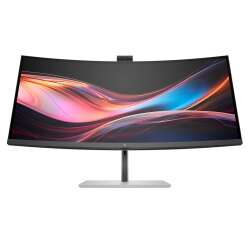 HP 734pm Curved Docking Display (Schwarz), 34" WQHD IPS, 100W USB-C Power Delivery, Webcam, 3 Jahre Garantie (Austausch am naechsten Arbeitstag)