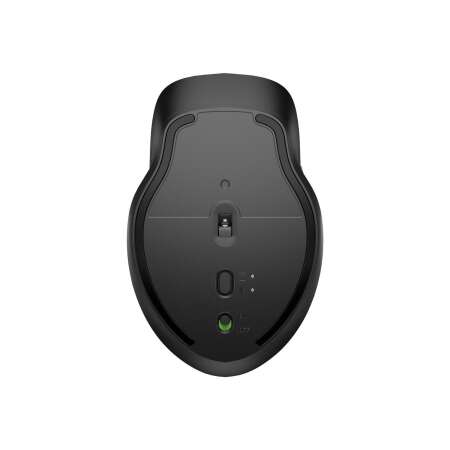 HP 430 - Maus - für mehrere Geräte - ergonomisch - rechts- und linkshändig - 5 Tasten - kabellos - Bluetooth 5.0, 2.4 GHz - kabelloser Empfänger (USB) - Jet Black - für HP 21, 22, 24, 27; Laptop 14, 15, 17; Pavilion 24, 27, 32, TP01; Pavilion Laptop 15