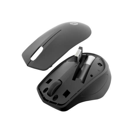 HP Silent 280M - Maus - kabellos - kabelloser Empfänger (USB) - Jet Black - für OMEN by HP Laptop 15; ENVY Laptop 13, 15; Laptop 14; Pavilion x360 Laptop