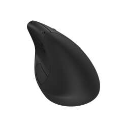 HP 925 - Vertikale Maus - ergonomisch - 6 Tasten - kabellos - Bluetooth 5.3, 2.4 GHz - kabelloser Empfänger (USB) - Schwarz - 100 % papierbasierte Verpackung