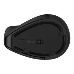 HP 925 - Vertikale Maus - ergonomisch - 6 Tasten - kabellos - Bluetooth 5.3, 2.4 GHz - kabelloser Empfänger (USB) - Schwarz - 100 % papierbasierte Verpackung