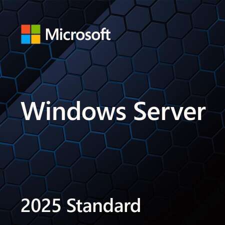 Microsoft Windows 2025 Standard Server X64 1pk DSP 24 Core dt.DVD