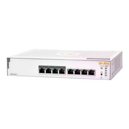 HPE Networking Instant On 1830 8G 4p Class4 PoE 65W Switch - Switch - Smart - 4 x 10/100/1000 + 4 x 10/100/1000 (PoE+) HPE Renew Produkt,  Desktop - an Rack montierbar - PoE+ (65 W)