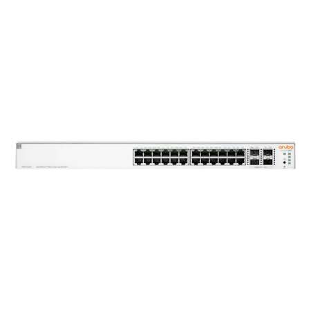 HPE Networking Instant On 1930 24G Class4 PoE 4SFP/SFP+ 370W Switch - Switch - L3 - managed - 24 x 10/100/1000 (PoE) HPE Renew Produkt,  + 4 x 1 Gigabit / 10 Gigabit SFP+ - an Rack montierbar - PoE (370 W)