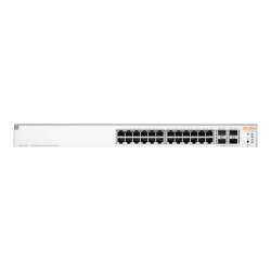 HPE Networking Instant On 1930 24G Class4 PoE 4SFP/SFP+ 370W Switch - Switch - L3 - managed - 24 x 10/100/1000 (PoE) HPE Renew Produkt,  + 4 x 1 Gigabit / 10 Gigabit SFP+ - an Rack montierbar - PoE (370 W)