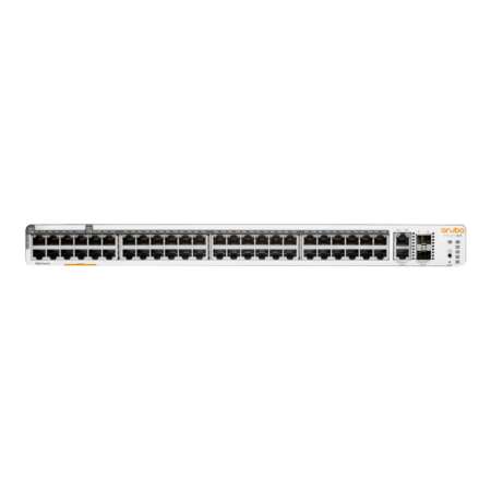 HPE Networking Instant On 1960 48G 40p Class4 8p Class6 PoE 2XGT 2SFP+ 600W Switch - Switch - managed - 48 x 10/100/1000 + 2 x 10 Gigabit SFP+ + 2 x 100/1000/10GBase-T - an Rack montierbar - PoE (600 W) HPE Renew Produkt,  52-Port - Voll-Duplex - Power ov
