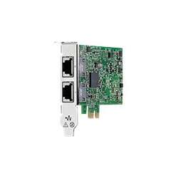 HPE 332T - Netzwerkadapter - PCIe 2.0 Low-Profile HPE Renew Produkt,  Gigabit Ethernet x 2 - für ProLiant DL360e Gen8 - DL360p Gen8 - DL385p Gen8 - ML350e Gen8 - ML350p Gen8 - SL250s Gen8