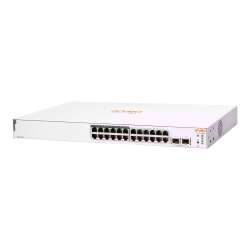 HPE Aruba Instant On 1830 24G 12p Class4 PoE 2SFP 195W Switch - Switch - Smart - 12 x 10/100/1000 + 12 x 10/100/1000 (PoE+) HPE Renew Produkt,  + 2 x Gigabit SFP - Desktop - an Rack montierbar - PoE+ (195 W)