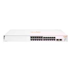 HPE Aruba Instant On 1830 24G 12p Class4 PoE 2SFP 195W Switch - Switch - Smart - 12 x 10/100/1000 + 12 x 10/100/1000 (PoE+) HPE Renew Produkt,  + 2 x Gigabit SFP - Desktop - an Rack montierbar - PoE+ (195 W)