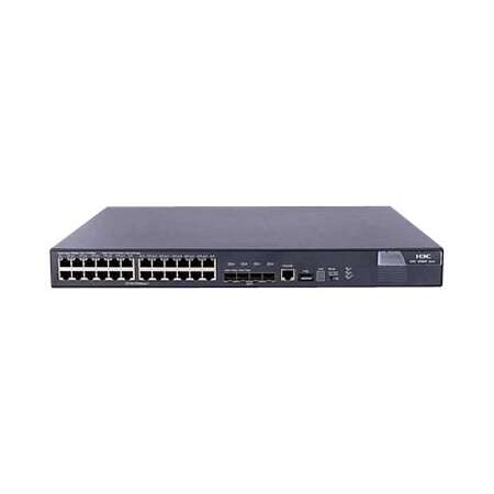 HPE 5800-24G Switch - Switch - L3 - managed - 24 x 10/100/1000 + 4 x Gigabit SFP / 10 Gigabit SFP+ HPE Renew Produkt,  an Rack montierbar
