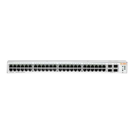 HPE Networking Instant On 1930 48G Class4 PoE 4SFP/SFP+ 370W Switch - Switch - L3 - managed - 48 x 10/100/1000 (PoE) HPE Renew Produkt,  + 4 x 1 Gigabit / 10 Gigabit SFP+ - an Rack montierbar - PoE (370 W)