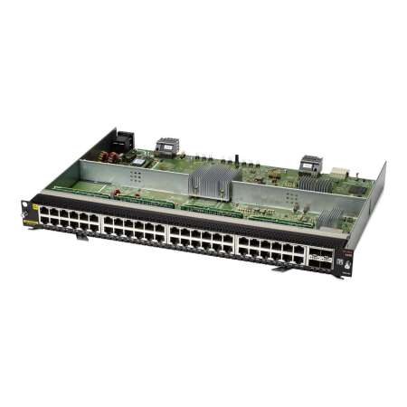 HPE Aruba 6400 - Erweiterungsmodul - Gigabit Ethernet (PoE) HPE Renew Produkt,  x 48 + Gigabit Ethernet x 4 - für HPE Aruba 6405 - 6405 48SFP+ - 6405 96G - 6410