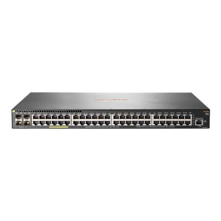 HPE Aruba 2540 48G PoE+ 4SFP+ - Switch - managed - 48 x 10/100/1000 (PoE+) HPE Renew Produkt,  + 4 x 10 Gigabit Ethernet / 1 Gigabit Ethernet SFP+ - Desktop - an Rack montierbar - wandmontierbar - PoE+ (370 W)