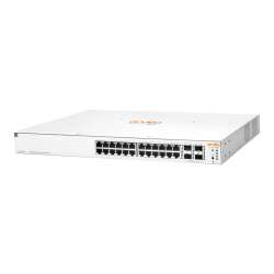 HPE Instant On 1930 24G Class4 PoE 4SFP/SFP+ 370W Switch - Switch - L3 - managed - 24 x 10/100/1000 (PoE) HPE Renew Produkt,  + 4 x 1 Gigabit / 10 Gigabit SFP+ - an Rack montierbar - PoE (370 W)