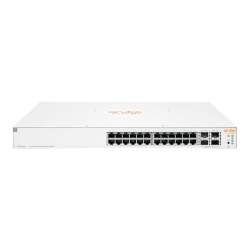 HPE Instant On 1930 24G Class4 PoE 4SFP/SFP+ 370W Switch - Switch - L3 - managed - 24 x 10/100/1000 (PoE) HPE Renew Produkt,  + 4 x 1 Gigabit / 10 Gigabit SFP+ - an Rack montierbar - PoE (370 W)