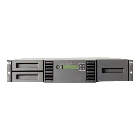 HPE StorageWorks MSL2024 - Bandbibliothek - LTO Ultrium HPE Renew Produkt,  max. Anzahl von Laufwerken: 2 - Rack - einbaufähig - 2U - Barcode-Leser - für ProLiant DL120 G7 - DL120 G7 Base - DL120 G7 Entry - DL120 G7 Performance