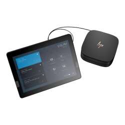HP Elite Slice G2 Audio Ready with Microsoft Teams Rooms - USFF - Core i5 7500T / 2.7 GHz - vPro - RAM 8 GB - SSD 128 GB - NVMe - HD Graphics 630 - 1GbE - WLAN: 802.11a/b/g/n/ac, Bluetooth 4.2 - Win 10 IoT Enterprise 64-bit - Monitor: LCD 31.2 cm (12.3")