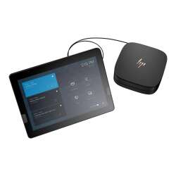 HP Elite Slice G2 Audio Ready with Microsoft Teams Rooms - USFF - Core i5 7500T / 2.7 GHz - vPro - RAM 8 GB - SSD 128 GB - NVMe - HD Graphics 630 - 1GbE - WLAN: 802.11a/b/g/n/ac, Bluetooth 4.2 - Win 10 IoT Enterprise 64-bit - Monitor: LCD 31.2 cm (12.3")