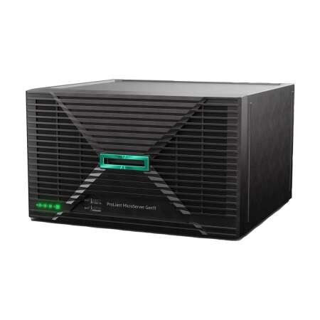 HPE ProLiant MicroServer Gen11 - Server - Rack-Montage - 1-Weg - 1 x Xeon E-2434 / 3.4 GHz - RAM 32 GB - SATA - nicht Hot-Swap-fähig 8.9 cm (3.5") HPE Renew Produkt,  Schacht/Schächte - HDD 2 x 4 TB - 1GbE - Monitor: keiner - Smart Choice