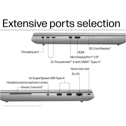 HP ZBook Fury 16 G9 / Intel Core i7-12850HX 16C / 15.6" FHD UWVA AG / 32 GB DDR5 / 1 TB SSD PCIe 4x4 / RTX A1000 / Windows 11 Pro / Garantie: 3 Jahre HP Offsite