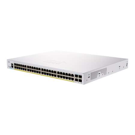 Cisco Business 250 Series CBS250-48P-4G - Switch - L3 - Smart - 48 x 10/100/1000 (PoE+) HPE Renew Produkt,  + 4 x Gigabit SFP - an Rack montierbar - PoE+ (370 W)