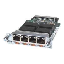 Cisco High-Speed 4-Port ISDN BRI S/T - Sprach- / Faxmodul HPE Renew Produkt,  HWIC - ISDN BRI ST - Digitalsteckplätze: 4 - für Cisco 1841 - 1841 3G - 1841 ADSL2 - 1921 4-pair - 1921 ADSL2+ - 19XX - 28XX - 29XX - 38XX - 39XX