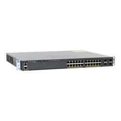 Cisco Catalyst 2960X-24PS-L - Switch - managed - 24 x 10/100/1000 (PoE+) HPE Renew Produkt,  + 4 x Gigabit SFP - Desktop - an Rack montierbar - PoE+ (370 W)
