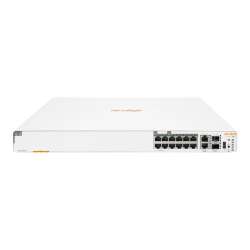 HPE Aruba Instant On 1960 - Switch - managed - 4 x 2.5GBase-T + 8 x 100/1000/10GBase-T + 2 x 100/1000/10GBase-T + 2 x 10 Gigabit SFP+ - an Rack montierbar - PoE (480 W) 10 Gbps - Ethernet; PoE - 1 HE HPE Aruba Instant On 1960 - Switch - managed - 4 x 2.5G