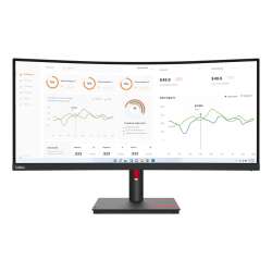 Lenovo ThinkVision T34w-30, 34" 21:9, 3440 x 1440, Vertical, 350 nits, 3000:1, HDMI, USB-C, RJ45, USB Hub