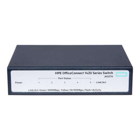 HPE OfficeConnect 1420 5g - Switch - unmanaged 5 x 10/100/1000 - Desktop HPE OfficeConnect 1420 5g - Switch - unmanaged - 5 x 10/100/1000 - Desktop HPE Netzwerktechnik