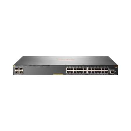 HPE Aruba 2930F 24G PoE+ 4SFP+ - Switch - L3 - managed - 24 x 10/100/1000 (PoE+) + 4 x 1 Gigabit/10 Gigabit SFP+ (Uplink) - an Rack montierbar - PoE+ (370 W) - wieder auf den Markt gebracht HPE Aruba 2930F 24G PoE+ 4SFP+ - Switch - L3 - managed - 24 x 10/