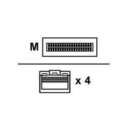 HPE Netzwerkkabel - SFP+ zu QSFP+ - 10 m - Glasfaser...