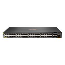 HPE Aruba CX 6300F - Switch - nur horizontale Oberflächenmontage - L3 - managed - 48 x 10/100/1000 (PoE+) + 4 x 50 Gigabit Ethernet SFP56 - Front und Seite zu Hinterseite - an Rack montierbar - PoE+ - TAA-konform HPE Aruba CX 6300F - Switch - nur horizont