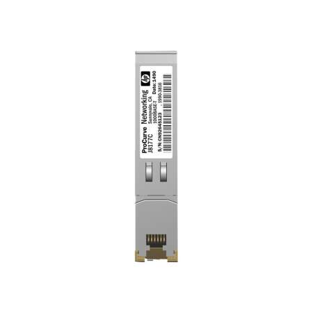 HPE SFP (Mini-GBIC)-Transceiver-Modul - 1GbE 1000Base-T - RJ-45 - für HPE 1810 - 1910 - 20p 10/100/1000 - 2610 - 3500 - 6200 - Switch 8212; HPE Aruba 2530 - 5406 HPE - SFP (Mini-GBIC)-Transceiver-Modul - 1GbE - 1000Base-T - RJ-45 - für HPE 1810, 1910, 20p