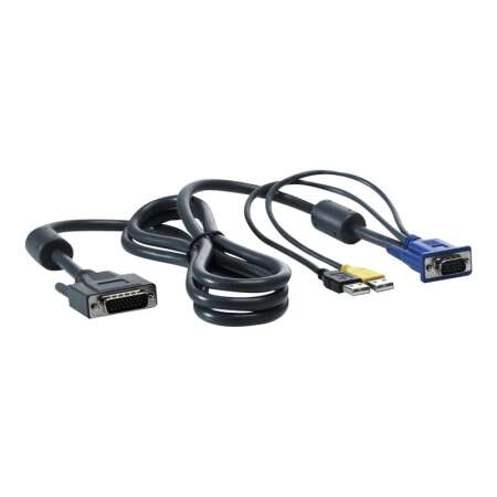 HPE USB Server Console Cable - Video- / USB-Kabel - 1.8 m (Packung mit 2) für HPE 600; ProLiant DL370 G6 - DL585 G6 - ML110 G6 - ML110 G7 - ML330 G6 - ML350 G6; Rack HPE USB Server Console Cable - Video- / USB-Kabel - 1.8 m (Packung mit 2) - für HPE 600;
