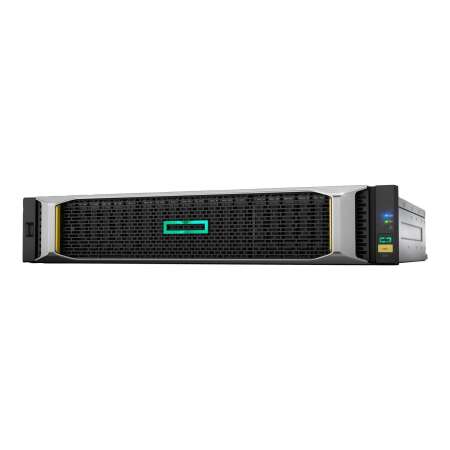 HPE Modular Smart Array 1050 Dual Controller SFF Storage - Festplatten-Array - 24 Schächte (SAS-2) iSCSI (1 GbE) (extern) - Rack - einbaufähig - 2U HPE Modular Smart Array 1050 Dual Controller SFF Storage - Festplatten-Array - 24 Schächte (SAS-2) - iSCSI