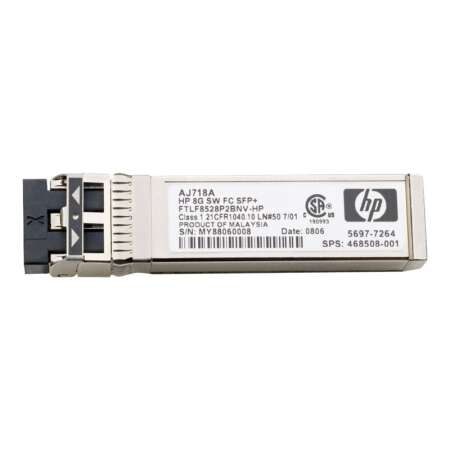 HPE Short Range - SFP+-Transceiver-Modul - 8 GB Fibre Channel für HPE SN6720C 64 - SN8500C/SN8700C 48 - SN8700C 64; StoreFabric SN6610 - SN6620C 24 HPE Short Range - SFP+-Transceiver-Modul - 8 GB Fibre Channel - für HPE SN6720C 64, SN8500C/SN8700C 48, SN8