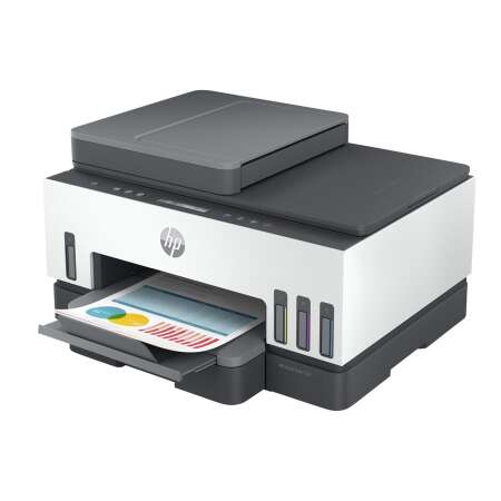 HP Smart Tank 7305 All-in-One - Multifunktionsdrucker - Farbe - Tintenstrahl - nachfüllbar - Letter A (216 x 279 mm)/ /A4 (210 x 297 mm) (Original) - A4/Legal (Medien) - bis zu 13 Seiten/Min. (Kopieren) - bis zu 15 Seiten/Min. (Drucken) - 250 Blatt - USB