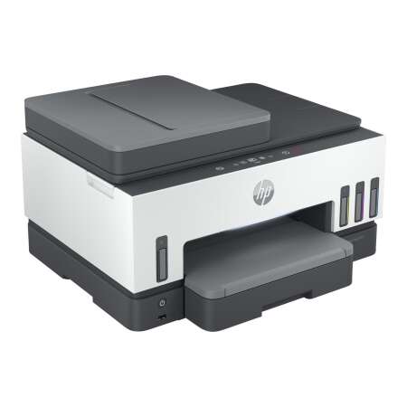HP Smart Tank 7605 All-in-One - Multifunktionsdrucker - Farbe - Tintenstrahl - nachfüllbar - Letter A (216 x 279 mm)/ /A4 (210 x 297 mm) (Original) - A4/Legal (Medien) - bis zu 13 Seiten/Min. (Kopieren) - bis zu 15 Seiten/Min. (Drucken) - 250 Blatt - USB