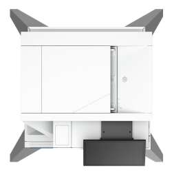 P LaserJet Enterprise Flow MFP 6800zfs MFP Laser Farbe A4/Legal (Medien) - bis zu 52 Seiten/Min. (Kopieren) - bis zu 52 Seiten/Min. (Drucken) - 1750 Blatt - 33.6 Kbps - Gigabit LAN - USB 2.0-Host - USB 3.0 - USB 3.0-Hos