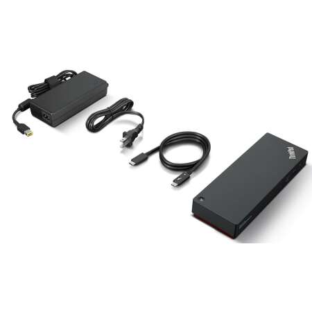 Lenovo ThinkPad Universal Thunderbolt 4 Smart Dock - Kabelgebunden - Thunderbolt 4 - 3,5 mm - Schwarz - 40 Gbit/s - 60 Hz