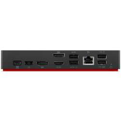 Lenovo ThinkPad Universal Thunderbolt 4 Smart Dock - Kabelgebunden - Thunderbolt 4 - 3,5 mm - Schwarz - 40 Gbit/s - 60 Hz