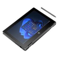 HP Pro Fortis Flip G1i, 8 GB DDR5, 256GB PCIe SSD, 11.6" HD 1366x768 Touchscreen 250nits, Intel Graphics, Win11 Pro, Silber, 1 Jahr Bring‑In Garantie