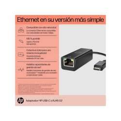 HP USB-C-an-RJ45 G2-Adapter, Kabelgebunden, USB Typ-C,...