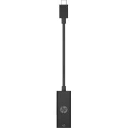 HP USB-C-an-RJ45 G2-Adapter, Kabelgebunden, USB Typ-C, Schwarz, Haus, Windows 10, Windows 11, ChromeOS Umfasst 1 Jahr beschränkte HP Standardgarantie