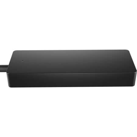 HP Universal USB-C Multiport-Hub, USB Typ-C, USB 3.2 Gen 2 (3.1 Gen 2) Type-C, 10000 Mbit/s, Schwarz, 4K Ultra HD, 116 mm Umfasst 1 Jahr beschränkte HP Standardgarantie