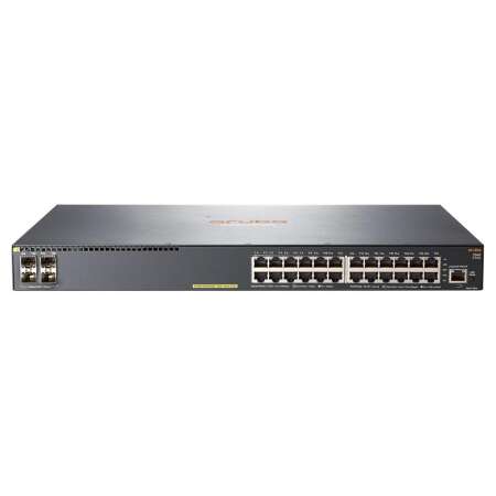 HPE Aruba Networking Aruba 2540 24G PoE+ 4SFP+, Managed, L2, Gigabit Ethernet (10/100/1000), Power over Ethernet (PoE), Rack-Einbau, 1U